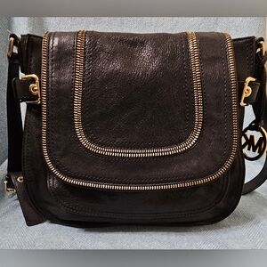 Michael Kors Navy Blue Leather Crossbody purse